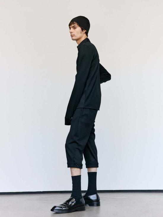  리에르 숏팬츠 리어 인터록 울 니커보커 - RIER