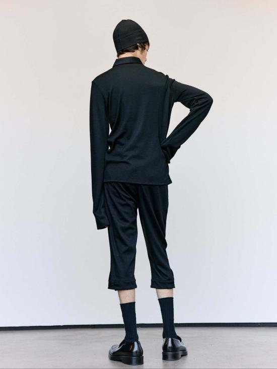  리에르 숏팬츠 리어 인터록 울 니커보커 - RIER