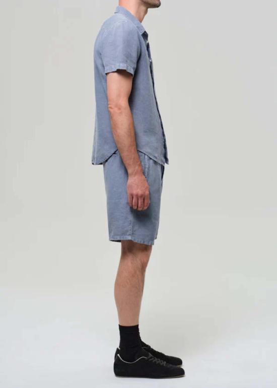  시티즌 오브 휴머니티 숏팬츠 드로스트링 데크 쇼츠 스톤 블루 - CITIZEN OF HUMANITY