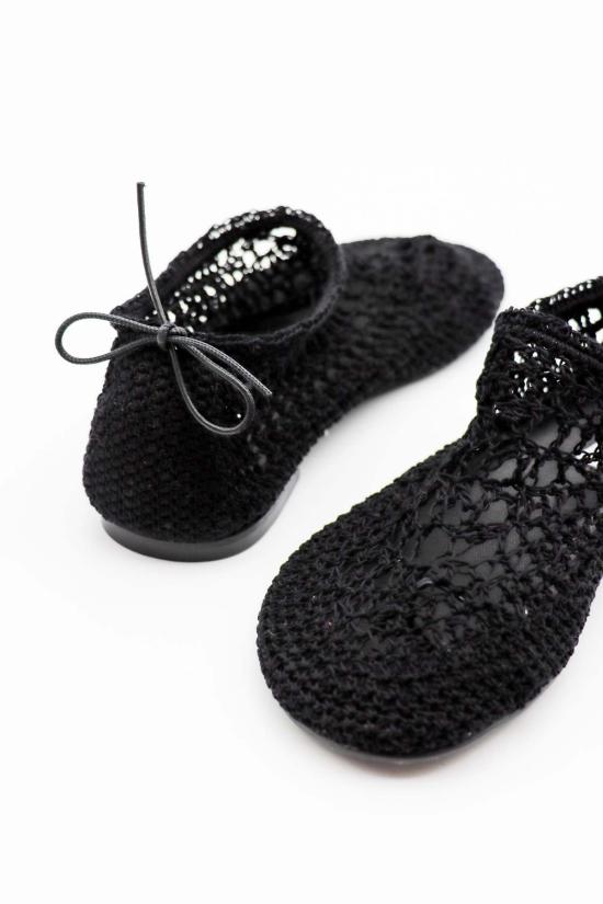  HVÓYA 플랫 슈즈 HvÓya Chaotic Ballerinas 발레 플랫 블랙 - OTHER BRANDS
