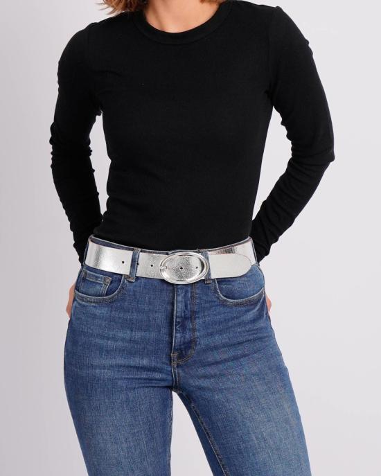  Amsterdam Heritage 레귤러 벨트 암스테르담 헤리티지 치 메탈릭 가죽  실버 - OTHER BRANDS