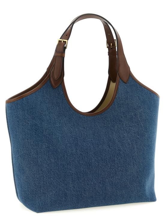 26SS 베르사체 라 메두사 데님 토트백 10222101A171512U6EV Blue - VERSACE