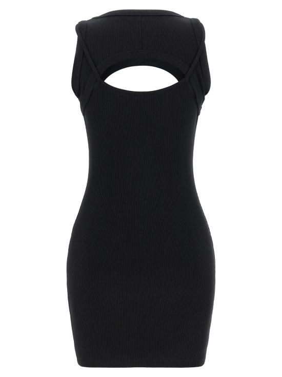 26SS 오프화이트 숏 원피스 OWDB496C99JER00110011001 White Black - OFF WHITE