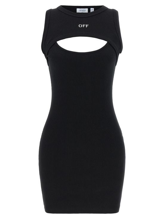 26SS 오프화이트 숏 원피스 OWDB496C99JER00110011001 White Black