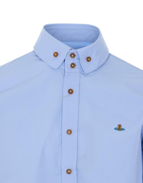 26SS 비비안웨스트우드 긴팔 셔츠 24010005 W009QK403 Blue - VIVIENNE WESTWOOD