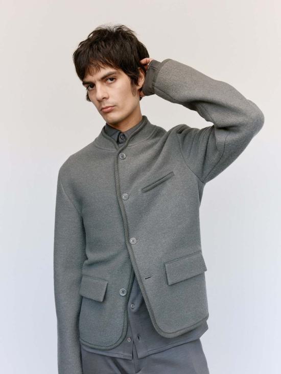  리에르 자켓 리어 카모시오 펠트 울 워커 운동 재킷