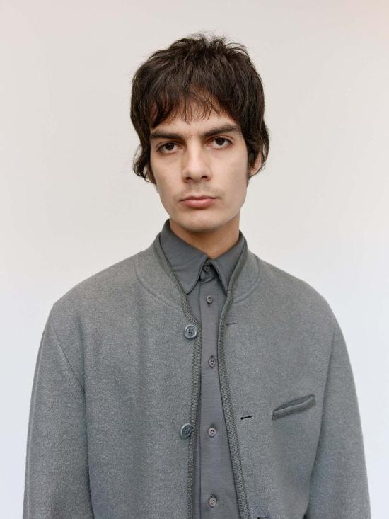  리에르 자켓 리어 카모시오 펠트 울 워커 운동 재킷 - RIER