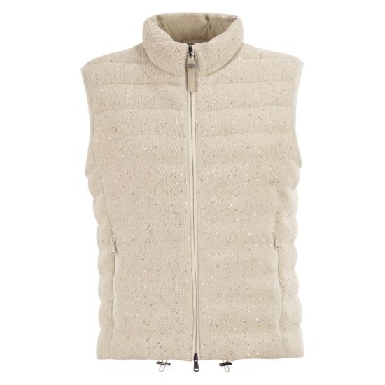 26SS 브루넬로 쿠치넬리 베스트 M0DVT7776 LIGHT BEIGE