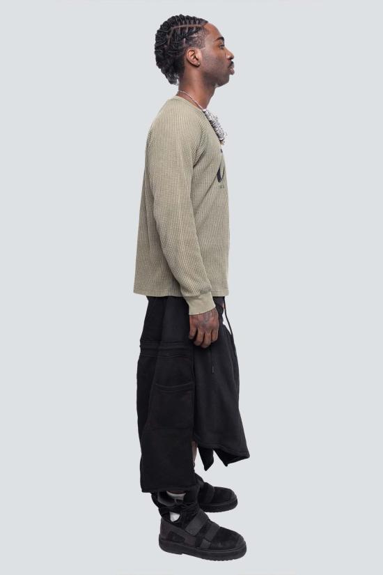  Dauan Jacari 트레이닝/조거 팬츠 다우안 자카리 스웨트팬츠 스파이럴 스커트 하의 블랙 - OTHER BRANDS