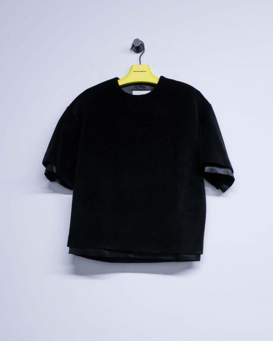  질샌더 반팔 티셔츠 질 샌더 양면 소프트 벨벳 티셔츠 - JIL SANDER