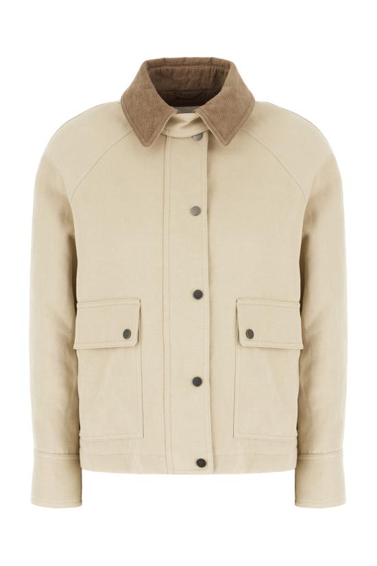 26SS 브루넬로 쿠치넬리 캔버스 아우터 재킷 ML5957769 C8105 Beige