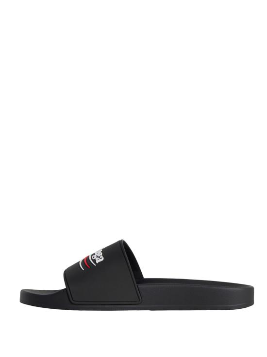 26SS 발렌시아가 샌들 776818 W1S80 1096 BLACK WHITE RED - BALENCIAGA