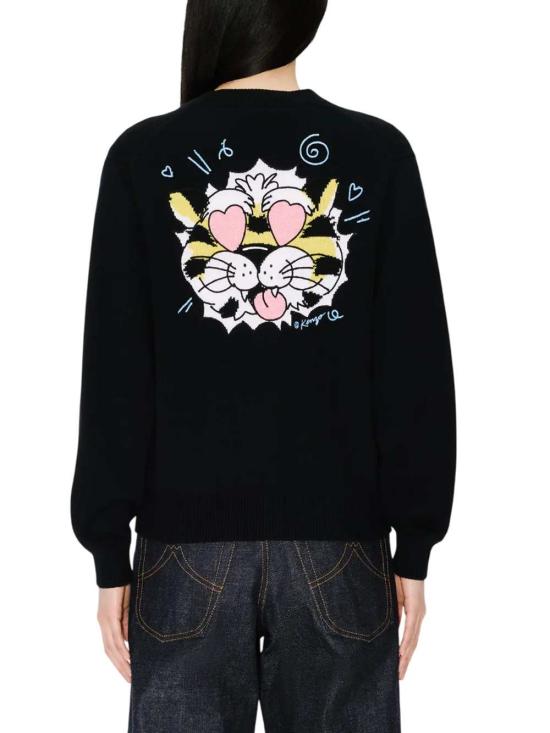 26SS 겐조 스웨터 FG52CA7413LO 99J BLACK - KENZO