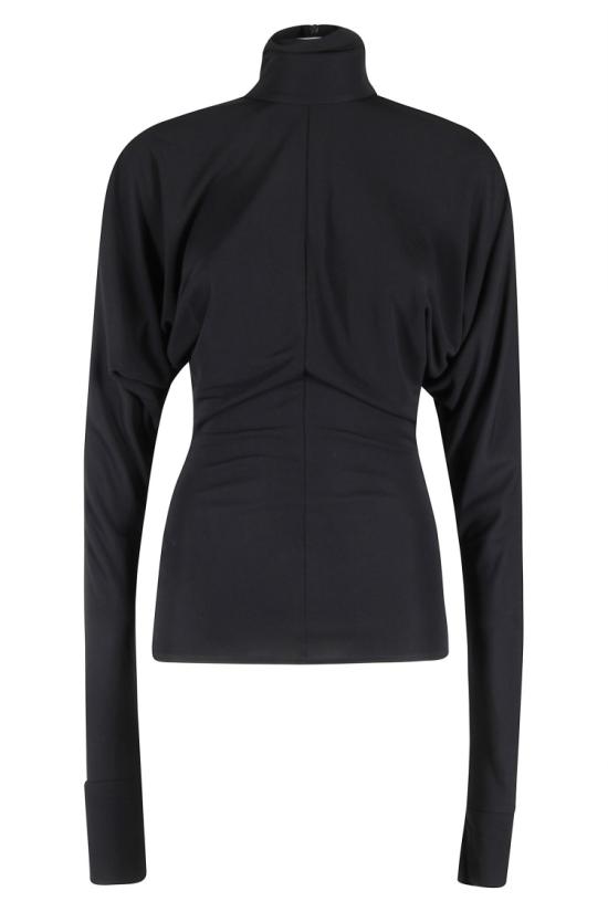 25FW 프란체스코 무라노 긴팔 티셔츠 238 T04 097 Black