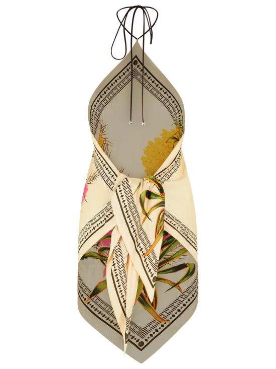 26SS 블루마린 민소매 티셔츠 2C438AF8177 Cream - BLUMARINE