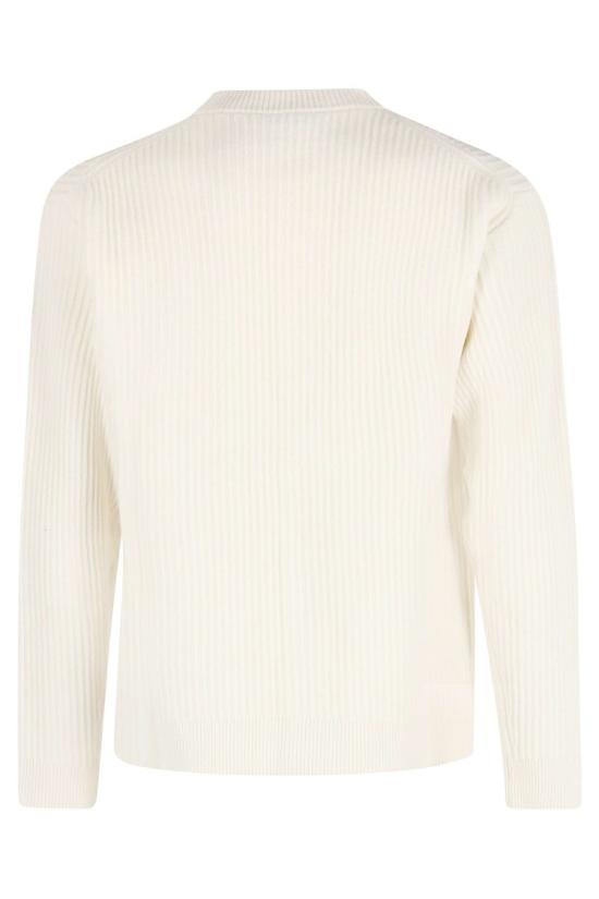 25FW 메종키츠네 폭스 헤드 울 립드 가디건 PM00508KT1149 097 Neutrals - MAISON KITSUNE