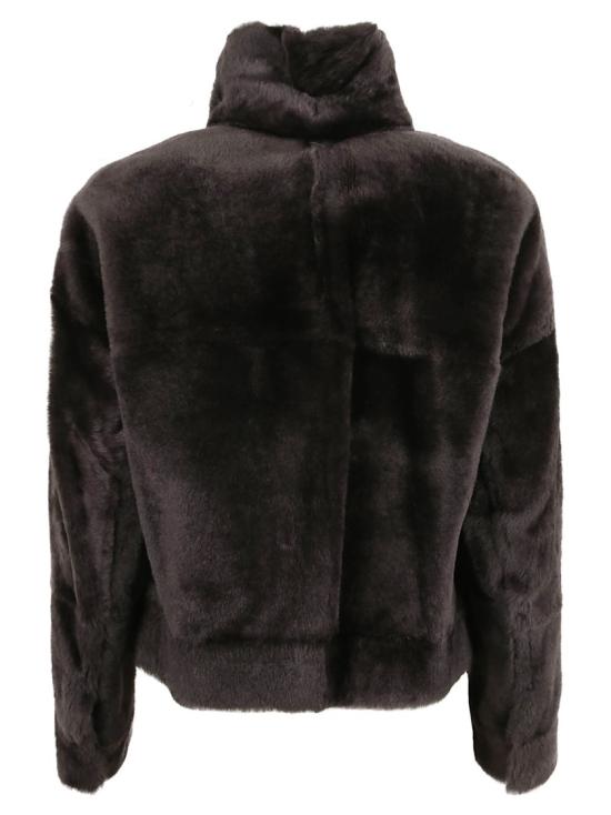 25FW 브루넬로 쿠치넬리 시어링 자켓 MPMRA7775 C2126 Black - BRUNELLO CUCINELLI