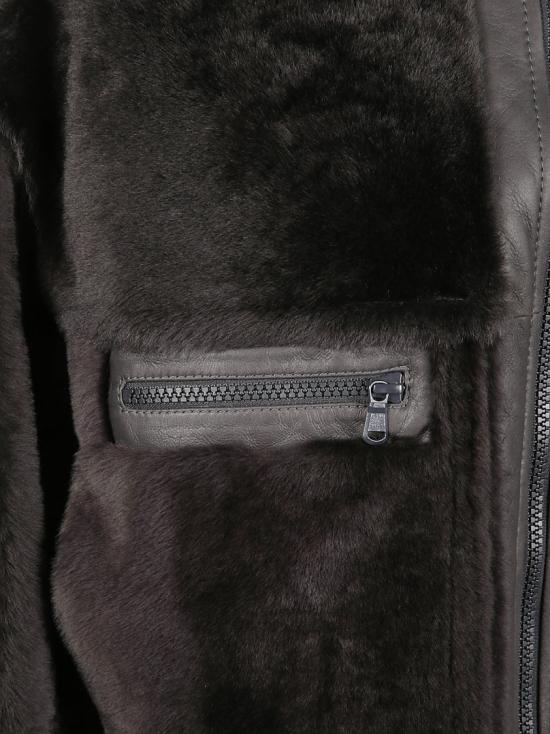 25FW 브루넬로 쿠치넬리 시어링 자켓 MPMRA7775 C2126 Black - BRUNELLO CUCINELLI