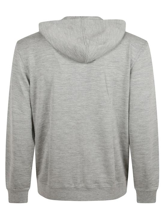  브루넬로 쿠치넬리 캐시미어&실크 지퍼업 후드 스웨트셔츠 MM8359069G C8299 Grey - BRUNELLO CUCINELLI