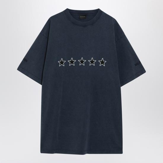 26SS 발렌시아가 반팔 티셔츠 850403TTVL2 Blue