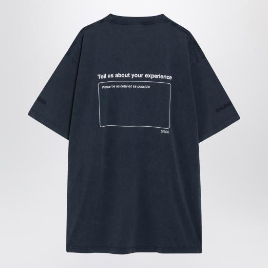 26SS 발렌시아가 반팔 티셔츠 850403TTVL2 Blue - BALENCIAGA