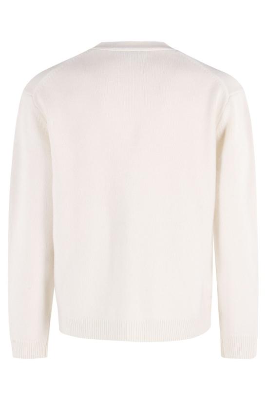 25FW 메종키츠네 폭스 헤드 인타르시아 메리노 가디건 PM00509KM0329 097 Neutrals - MAISON KITSUNE