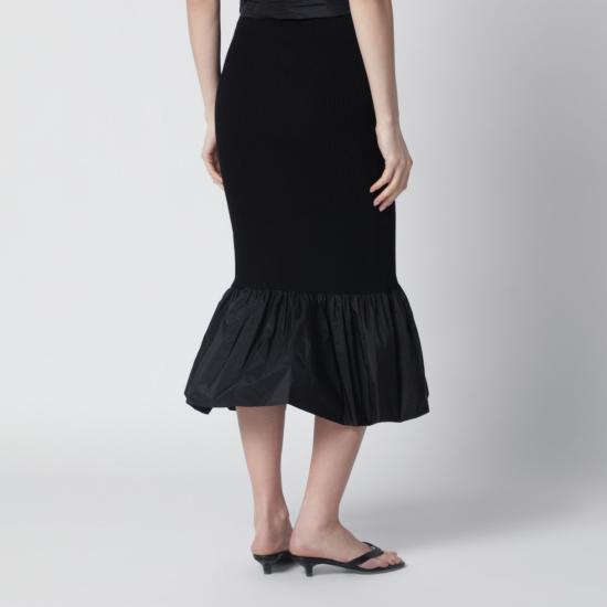 26SS 파투 롱 스커트 KN3488090CO Black - PATOU