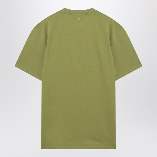 26SS 아미 스몰 하트 로고 라이트 코튼 저지 티셔츠 HTS346724 Green - AMI