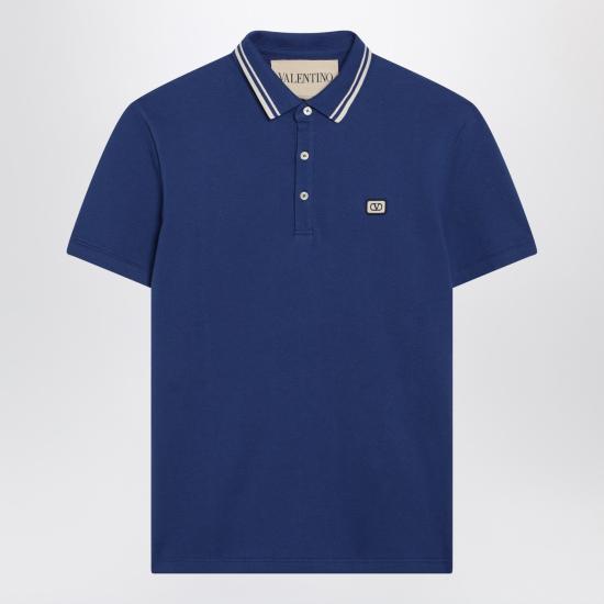 26SS 발렌티노 가라바니 폴로 티셔츠 8V3MH01KAQK Blue