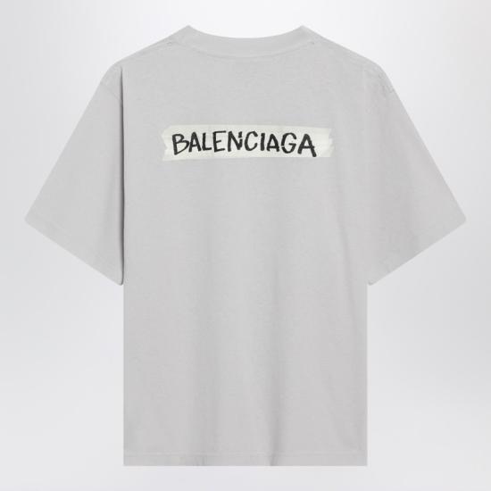26SS 발렌시아가 마스킹 테이프 티셔츠 850990TTVL6 White - BALENCIAGA
