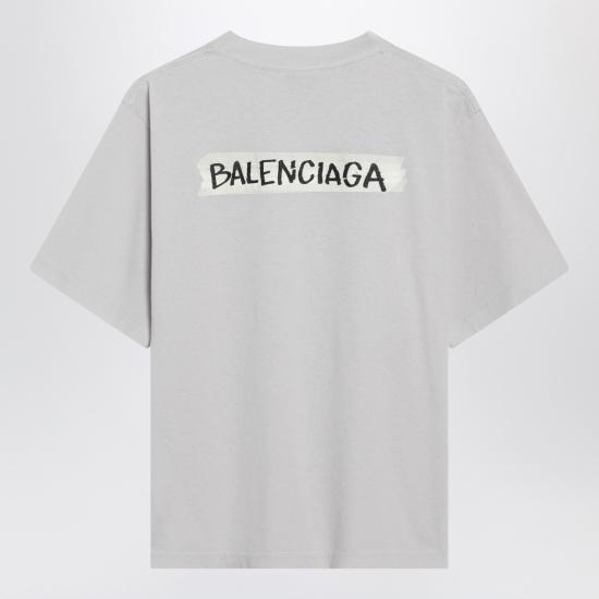 26SS 발렌시아가 마스킹 테이프 티셔츠 850990TTVL6 White - BALENCIAGA