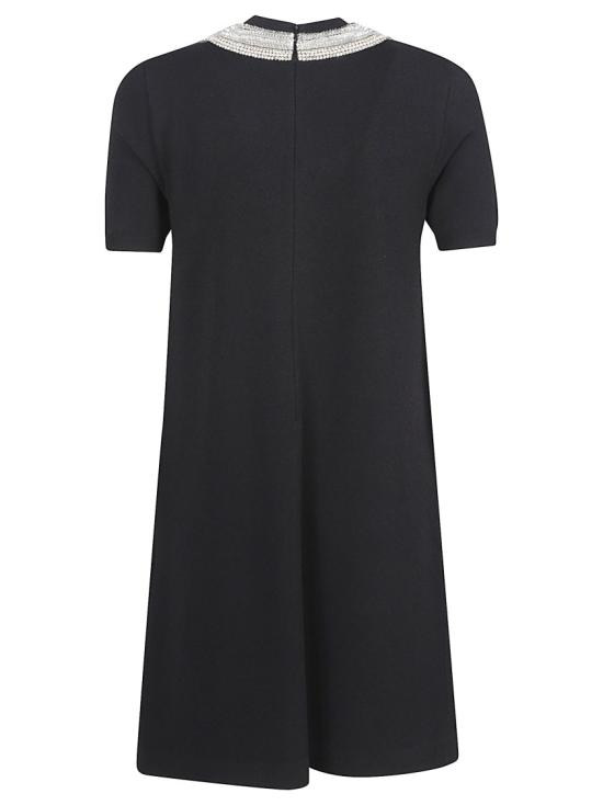 26SS 발렌티노 가라바니 미디 원피스 8B3KD14QA1K 0NO Black - VALENTINO GARAVANI