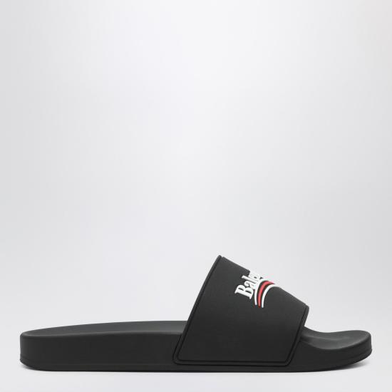26SS 발렌시아가 풀 슬라이드 샌들 776818W1S80 Black