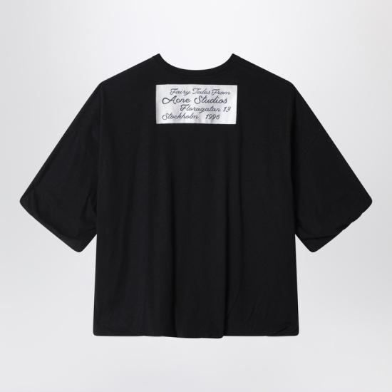 26SS 아크네 스튜디오 반팔 티셔츠 AL0528CO Black - ACNE STUDIOS