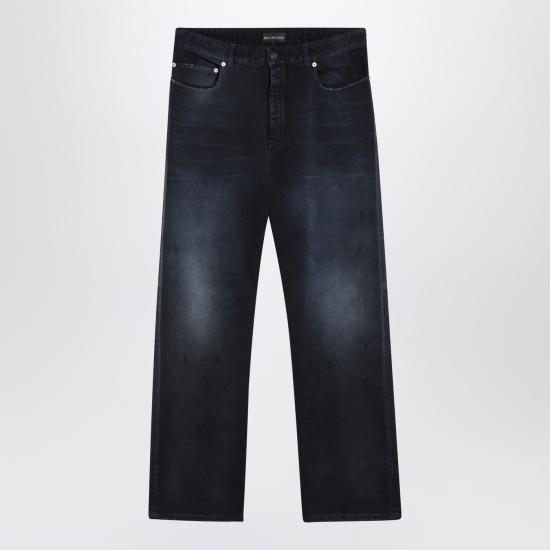 26SS 발렌시아가 커브드 니 팬츠 857194TTW64 Blue