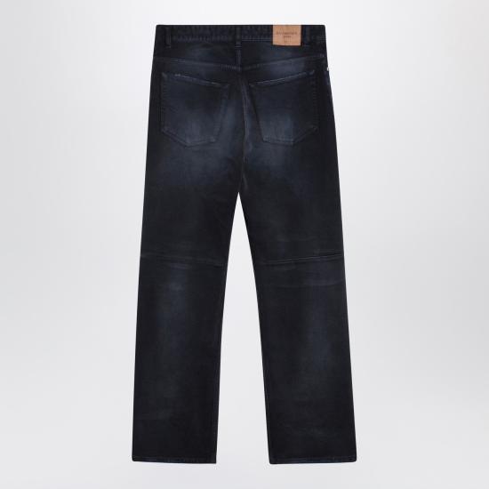 26SS 발렌시아가 커브드 니 팬츠 857194TTW64 Blue - BALENCIAGA