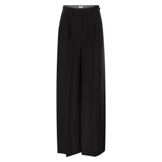 26SS 브루넬로 쿠치넬리 스트레이트 팬츠 MH126P9138 BLACK