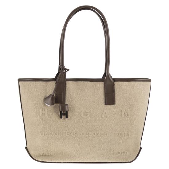 26SS 호간 토트백 KBW01TA2200UW8 BROWN BEIGE