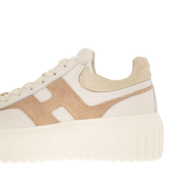 26SS 호간 스니커즈 HXW6450FE91UXI IVORY BROWN - HOGAN