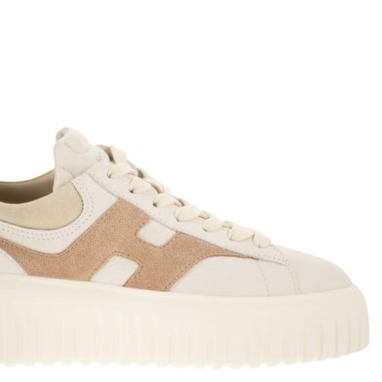 26SS 호간 스니커즈 HXW6450FE91UXI IVORY BROWN - HOGAN