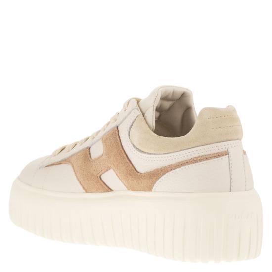 26SS 호간 스니커즈 HXW6450FE91UXI IVORY BROWN - HOGAN