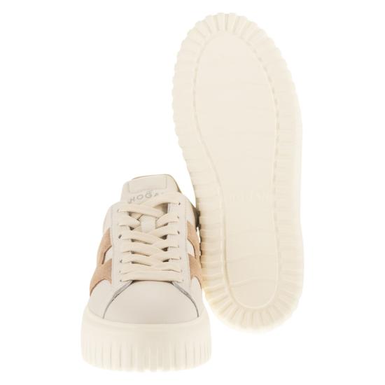 26SS 호간 스니커즈 HXW6450FE91UXI IVORY BROWN - HOGAN