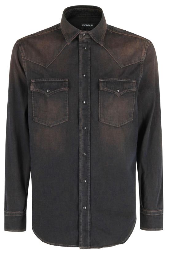 25FW 돈답 데님 셔츠 UC343R DF0272U LP6 097 Brown