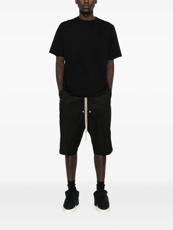 26SS 릭 오웬스 반팔 티셔츠 RU01F2232 JA 09 Black - RICK OWENS
