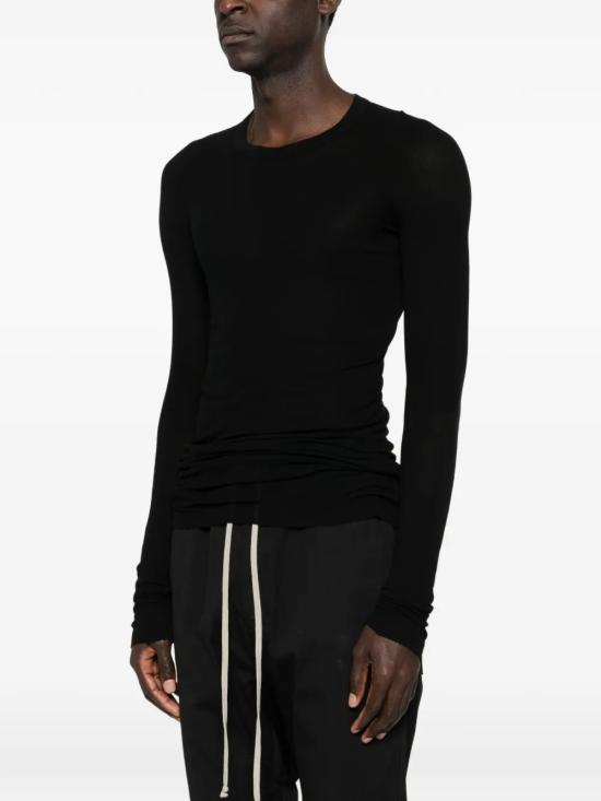 26SS 릭 오웬스 긴팔 티셔츠 RU01F2250 RC 09 Black - RICK OWENS