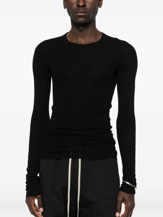 26SS 릭 오웬스 긴팔 티셔츠 RU01F2250 RC 09 Black - RICK OWENS