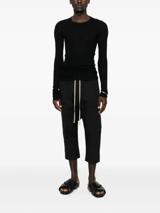 26SS 릭 오웬스 긴팔 티셔츠 RU01F2250 RC 09 Black - RICK OWENS