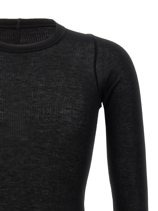 26SS 릭 오웬스 반팔 티셔츠 RU01F2250 RC 09 Black - RICK OWENS