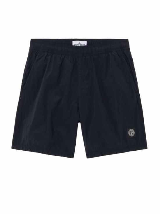 26SS 스톤 아일랜드 포켓 나일론 메탈 에코닐 에코닐 레귤러 핏 미드 렝스 스윔 쇼츠 L1S15 B100004 S0043 V0020 Blue