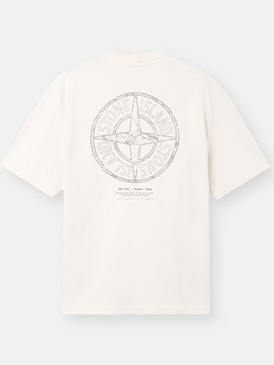 26SS 스톤 아일랜드 반팔 티셔츠 L1S15 2100001 S0285 V0093 White - STONE ISLAND